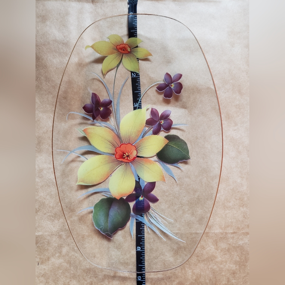 Vintage - Pilkington Chance Glass Floral dish